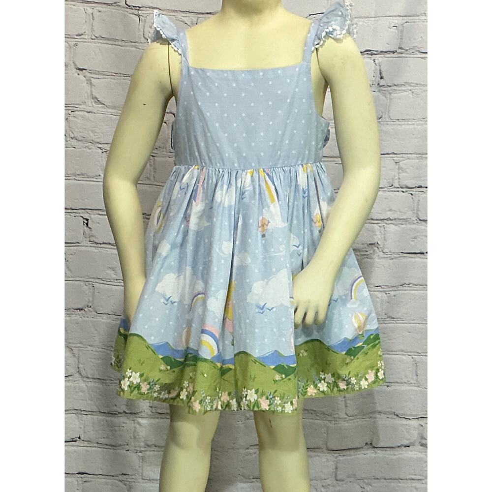 Cynthia Rowley Kids Hot Air Balloon & Rainbow Whimsical Sundress (Size 2T)